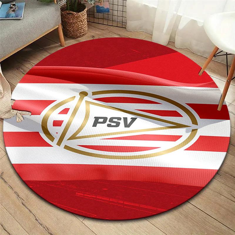 Philips Sport Vereniging Round Area Rug,Carpet Rug for Living Room Bedroom Sofa Playroom Decor,Non-slip Floor Mat