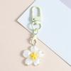 Keychain Pendant Ergonomic Flower Design Key Ring Decorative Key Holder Car Door Backpack Bag Accessory