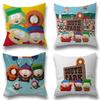 Cartoon S-South Cute P-Park   Cushion Cover Decorative Pillow Sofa Home Decor Case Pillow Cases