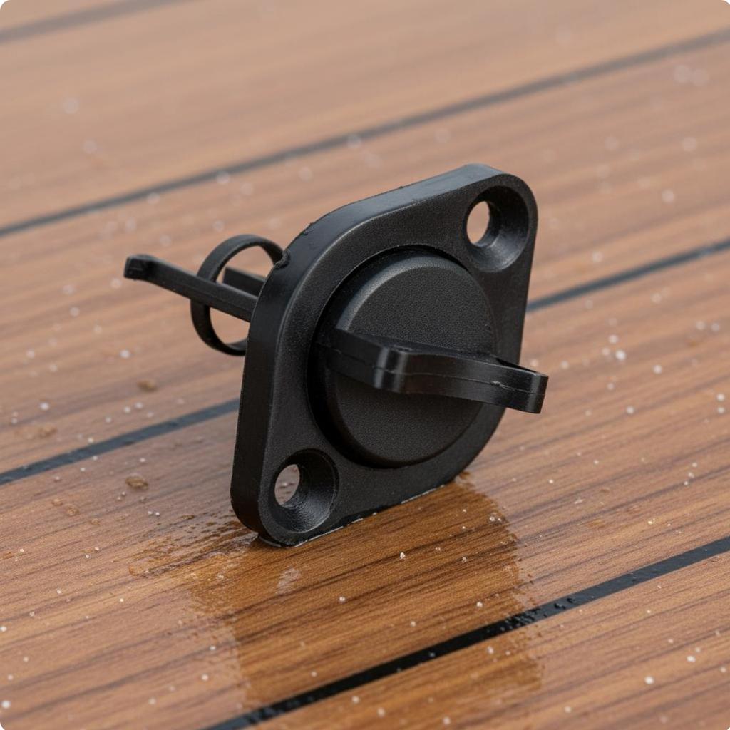 Boat Hull Drain Plug Watertight Watertight Closure Boat Hull Drain Bung Kayak Scupper Plug High-Quality Plastic Boating Hardware
