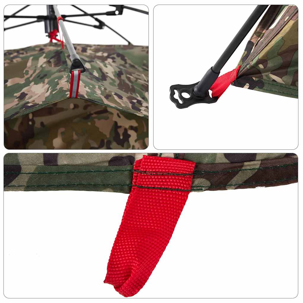 Fishing Tent for 4 Persons Camouflage Pattern Quick Release