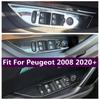 Armrest Window Rise Lift Down Control Switch Door Lock Decoration Panel Cover Trim Fit For Peugeot 2008  -  Accessories