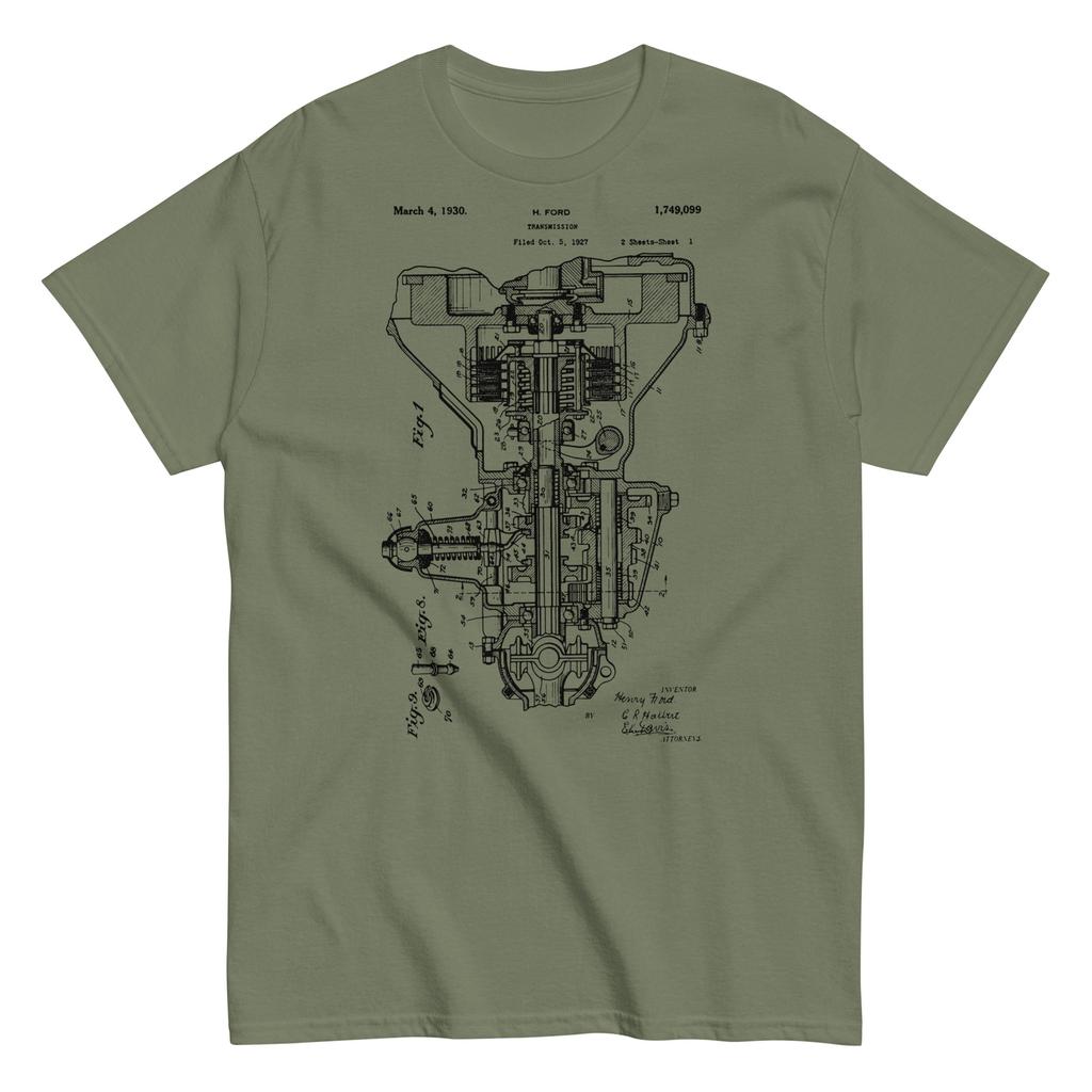 1930 Transmission Patent – Vintage Car Engineering T-Shirt