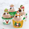 Christmas Cupcake Wrappers Merry Christmas Decorations For Home Xmas Ornaments Decor Navidad Kerst New Year Gift Decor 2025