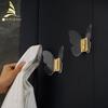 Robe Hooks Acrylic+Aluminum Alloy Towel Hanger Hooks For Clothes Coat Hat Bag Hooks Wall Mount Bathroom Accessories Door 31001