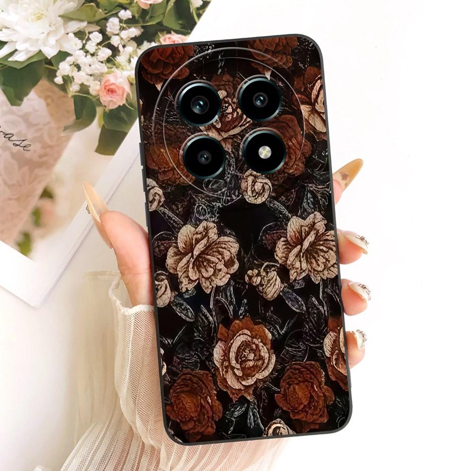 For Realme 13 Pro 13Pro+ Cute Cat Flower Cartoon Phone Case For Realme 13Pro Plus 5G Shockproof Soft Silicone Covers Bumpers
