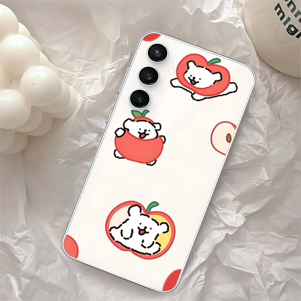 Cute M-Maltese-S Phone Case For Samsung Galaxy Transparent Cover A52 A12 A51 S21 Edge S22ULTRA S23 S24 S20LITE Plus Ultra