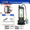 Stainless Steel 220V Small Submersible Water Pump for Household, High Head, Agricultural, and Sewage Use.
