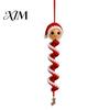 Manualidades de Hilo de Invierno para la Navidad Familiar Kit de Ganchillo Espiral, Manualidad de Muñeco de Nieve y Papá Noel DIY Suministros de Tejido Festivos Adorno Colgante Hecho a Mano para Adultos