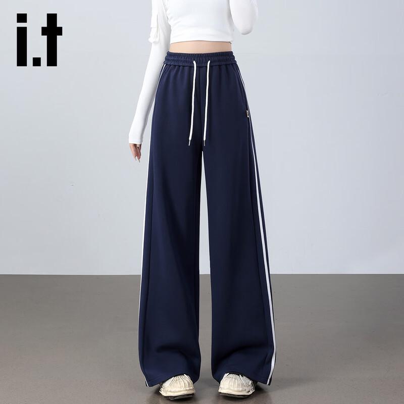 

Женские трикотажные брюки Izzue It с кулиской, широкие, повседневные, с боковыми полосками S