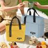 Insulated Bento Lunch Box Thermal Bag Large Capacity Food Zipper Storage Bags Container For Women Cooler Travel Picnic Handbags