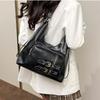 Fashion PU Leather Shoulder Bag Multifunctional Large Capacity Crossbody Bag Casual Underarm Bag Women KTB