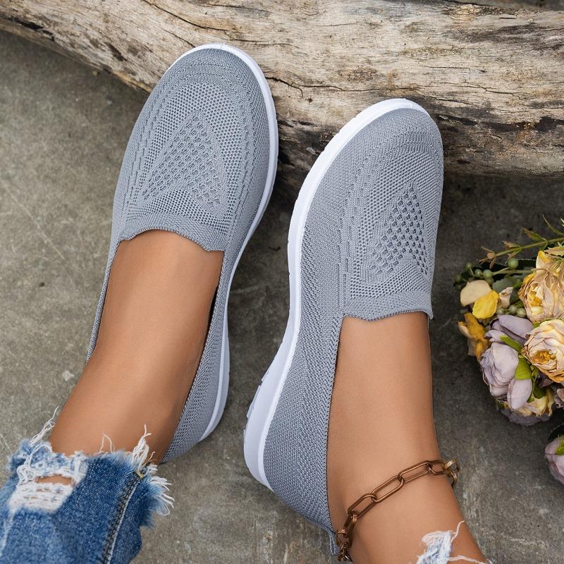 Summer New Mesh Women's Shoes Casual Fashion One-pedal Shoes Women's Mesh Breathable and Comfortable Women's Shoes