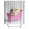 Custom High Quality Guinea Pig Shower Curtain Waterproof Bathroom Polyester Fabric Bathroom Curtain