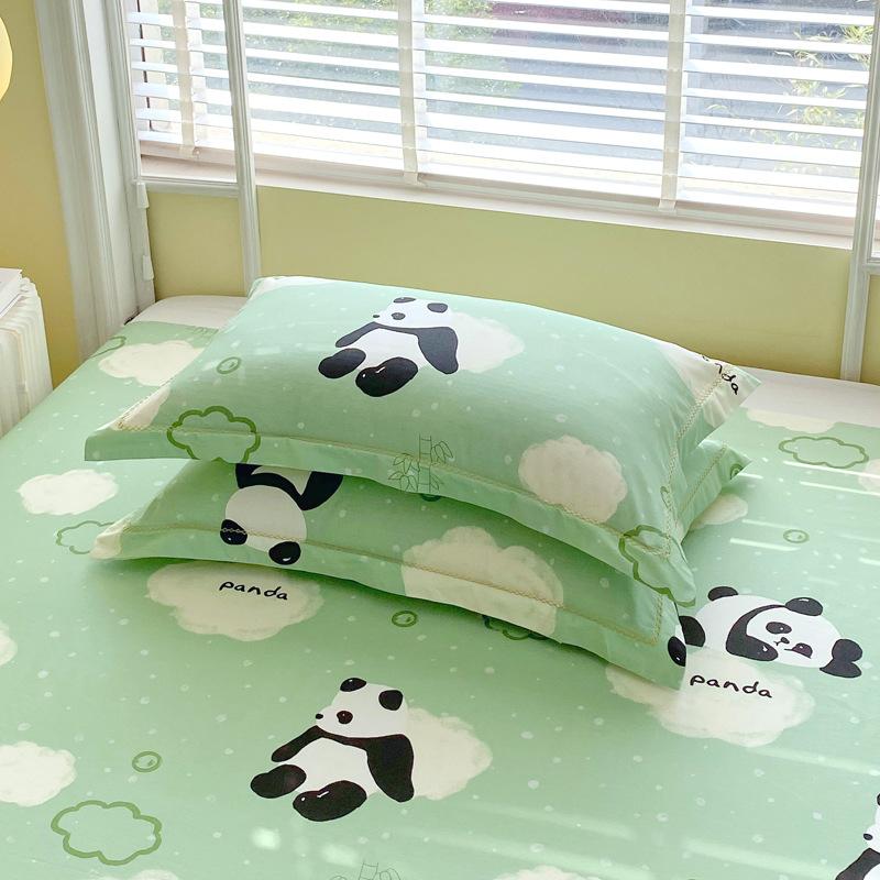 2pcs New Style Small Floral Small Fresh Ins Style Floral Washed Pillowcases One Pair Household Pillowcases