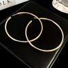 High-End Light Luxury Cold-Style Metal Hoop Earrings