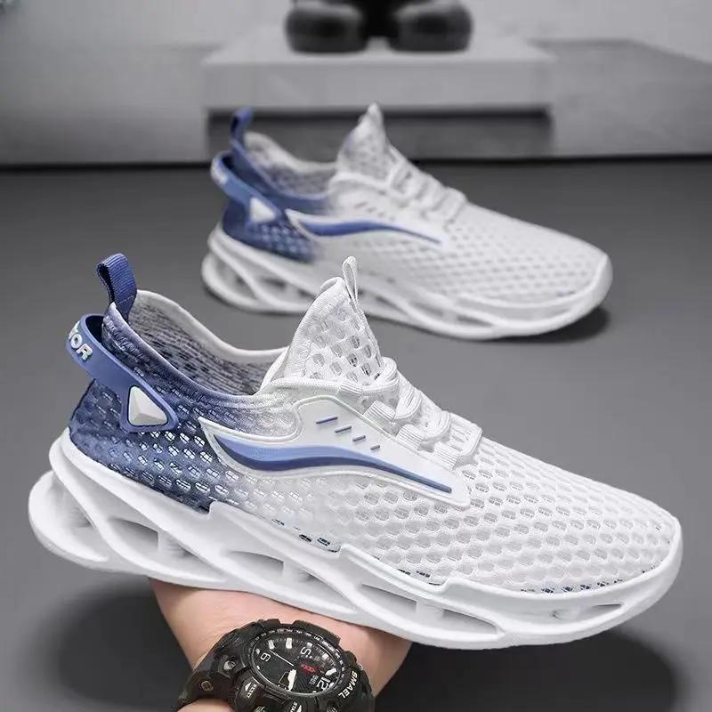 Fashion Tennis Men's Casual Shoes Mesh Sneakers Breathable New In Elegant Walking Classic Original Trends 2024 Male Shoe Luxury Sale On
