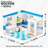 MOOXI City Room Baby Series Bedroom Bathroom Model Playing House MOC Brick DIY Assembled Building Blocks Montessori Toy Kid Gift