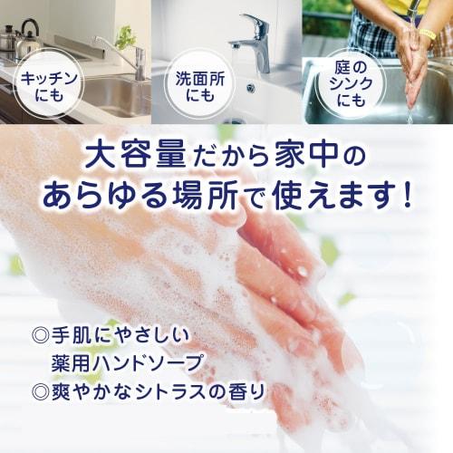 [Quasi-Medikament/Große Kapazität] Kaneyo-Seife, medizinische Handseife, 1,4 kg, Nachfüllpackung, Zitrusduft, Schaumpumpe/Flüssigkeitspumpe, Hergestellt in Japan