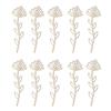 Wooden Wildflower Decors,Wood Flower Cutout for DIY Crafts,Wall Decors Hanging Florals Sculpture Wildflower Stems