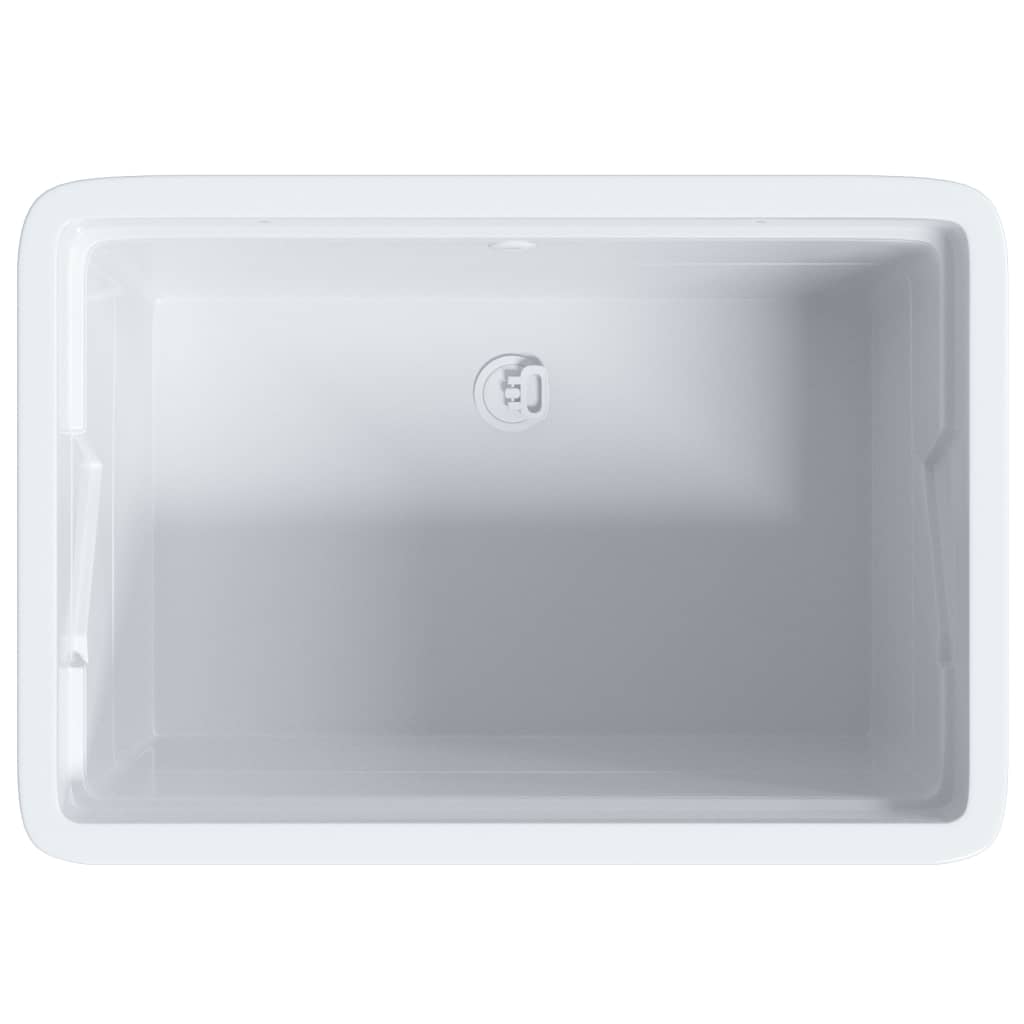 Laundry Tub White 59x41x75 Cm Resin