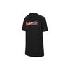 Nike Sportswear Logo Print Crew Neck Casual Short Sleeve T-Shirt Kids Tops Black HJ3962010