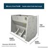 Free Shipping Stainless Steel Double-Sided Pig Feeder Trough for Piglets and Fertilizer.
