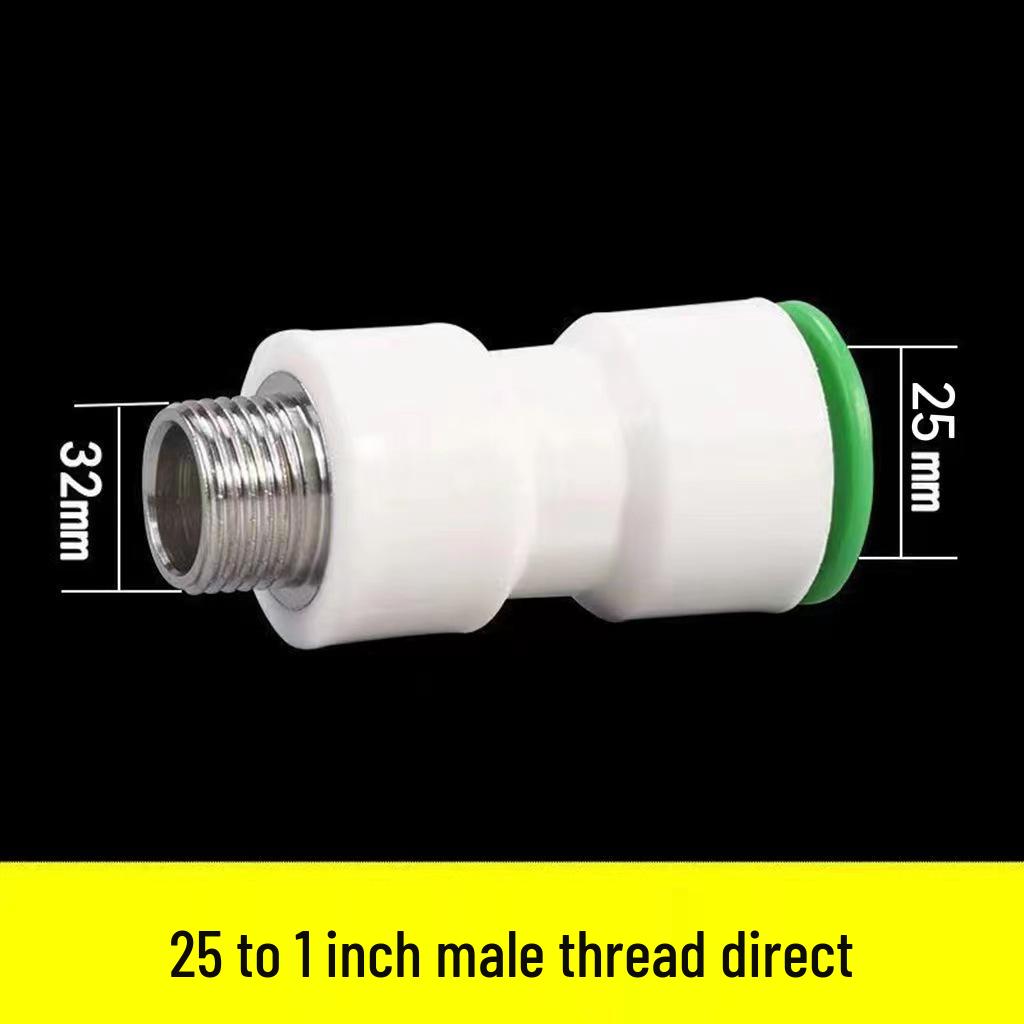 Quick Connect PPR Ball Valve PVC Elbow Tee, No Hot Melt, 4 Points/40 PE Water Pipe Fittings.
