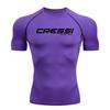 Camiseta de protección solar para surf de hombre, traje de buceo, protección contra erupciones, traje de baño, manga corta ajustada, natación, flotante, protección UV, traje de buceo