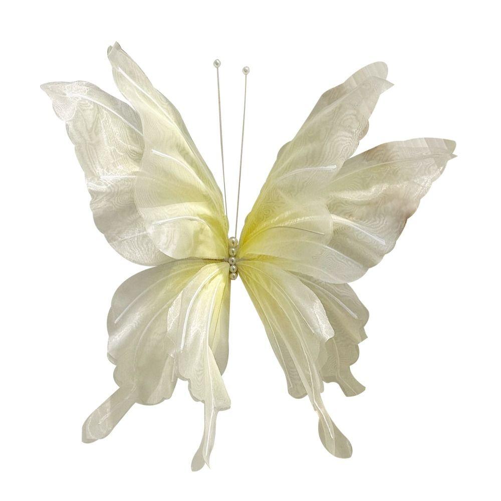 Large Size Simulated Butterfly Giant Size 3D Design 3D Silk Butterfly Silk Material Finished Products Artificial Butterfly