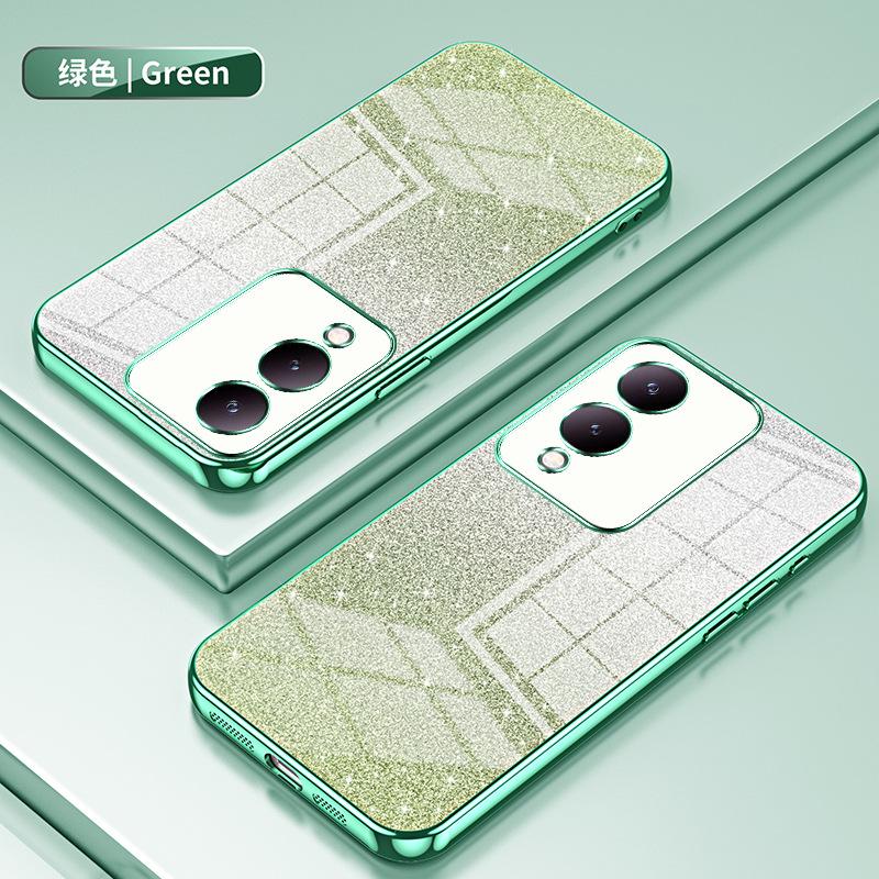 Applicable To VIVO Y200 Electroplated Glitter Mobile Phone Case IQOOZ11Turbo Transparent NEO11 All-inclusive Protective Case
