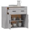 Vidaxl Cabinet, Sonoma Grey Oak, 80X33X70 Cm, Wood-Based Material