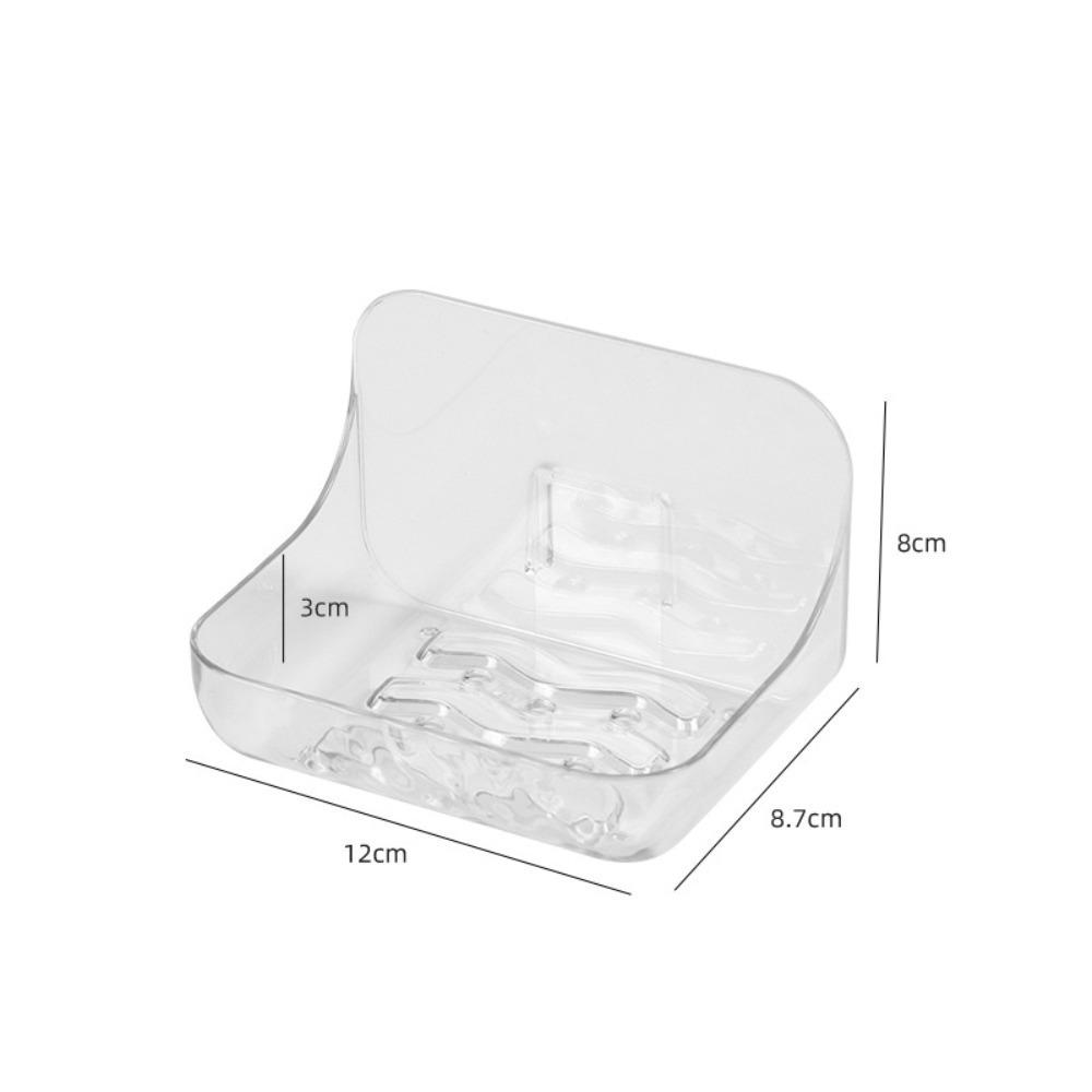

Punch Free Transparent Storage Box Wall-mounted Shower Storage Rack New Toilet Shampoo Holder S