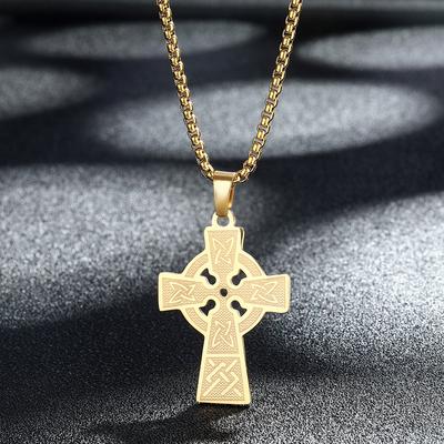 Kinitial Modische Armenische Kreuzknoten Halskette Talisman Solar Keltisch Armenisch Druide Amulett Anhänger Halsketten Choker Schmuck