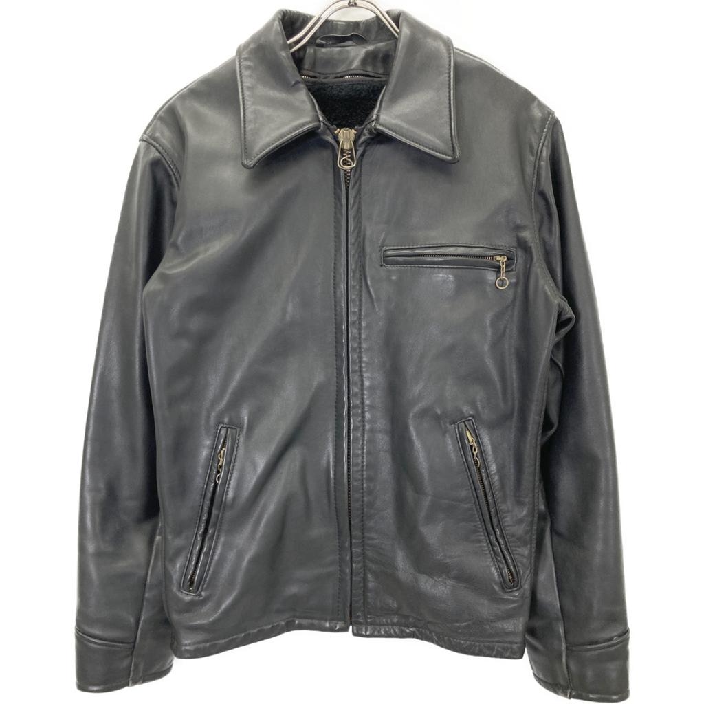 SCHOTT AT101 USA Made Collared Rider Jacket with Liner Jacket 34 blackUsed