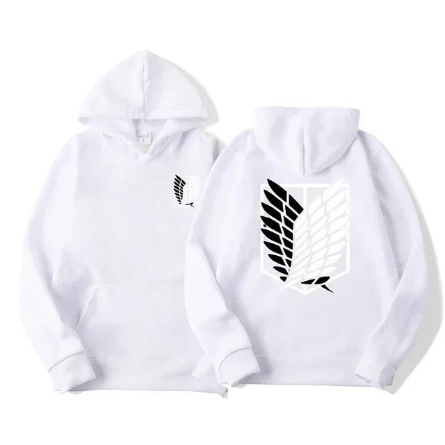 Bluza z nadrukiem w stylu anime Attack On Titan Zestaw dla mężczyzn i kobiet