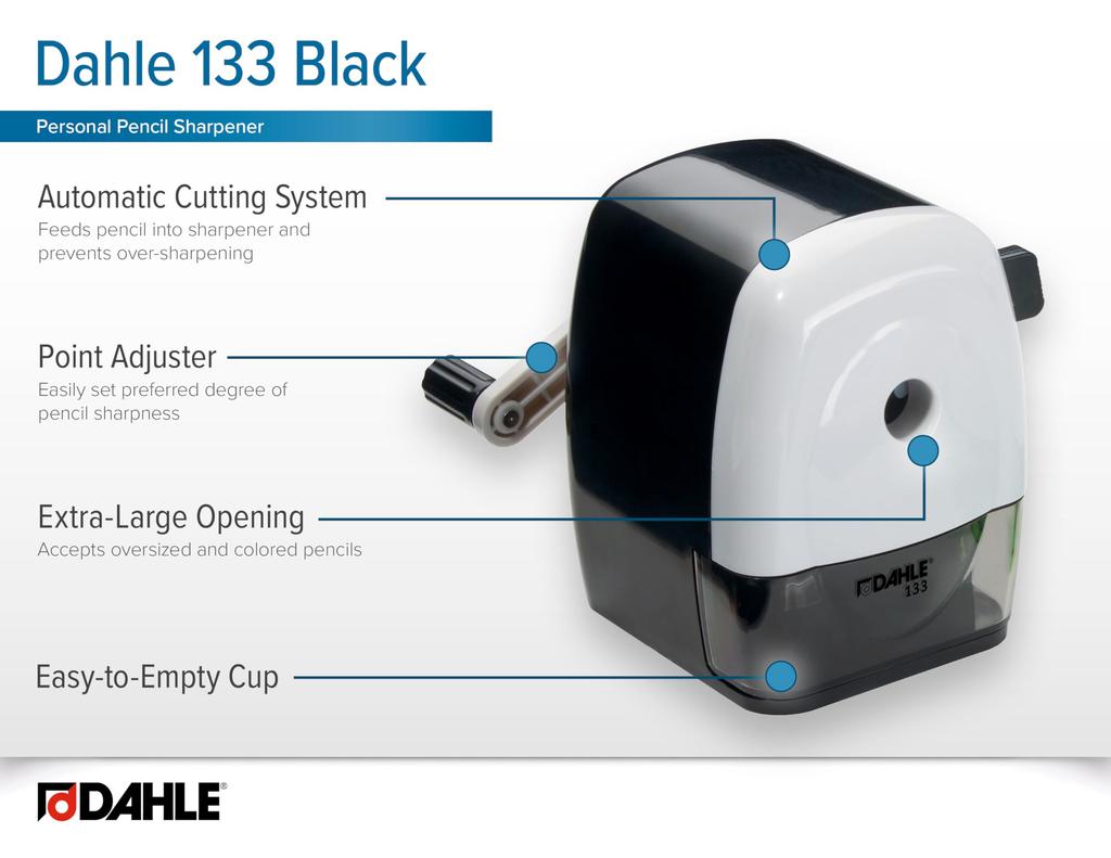Dahle DAHLE Pencil Model Black Sharpener, 133,