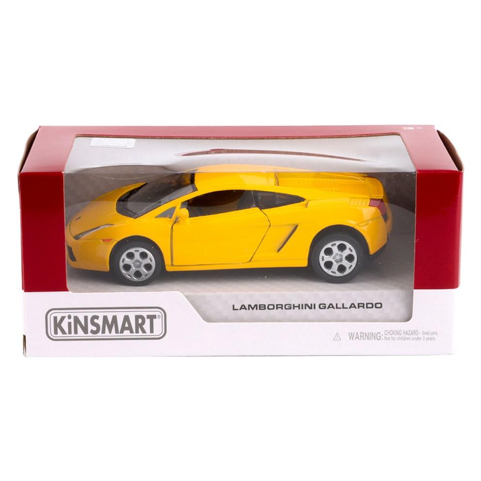 

Kinsmart Lamborghini Gallardo Diecast Model Car KT5098, Yellow, 1pc