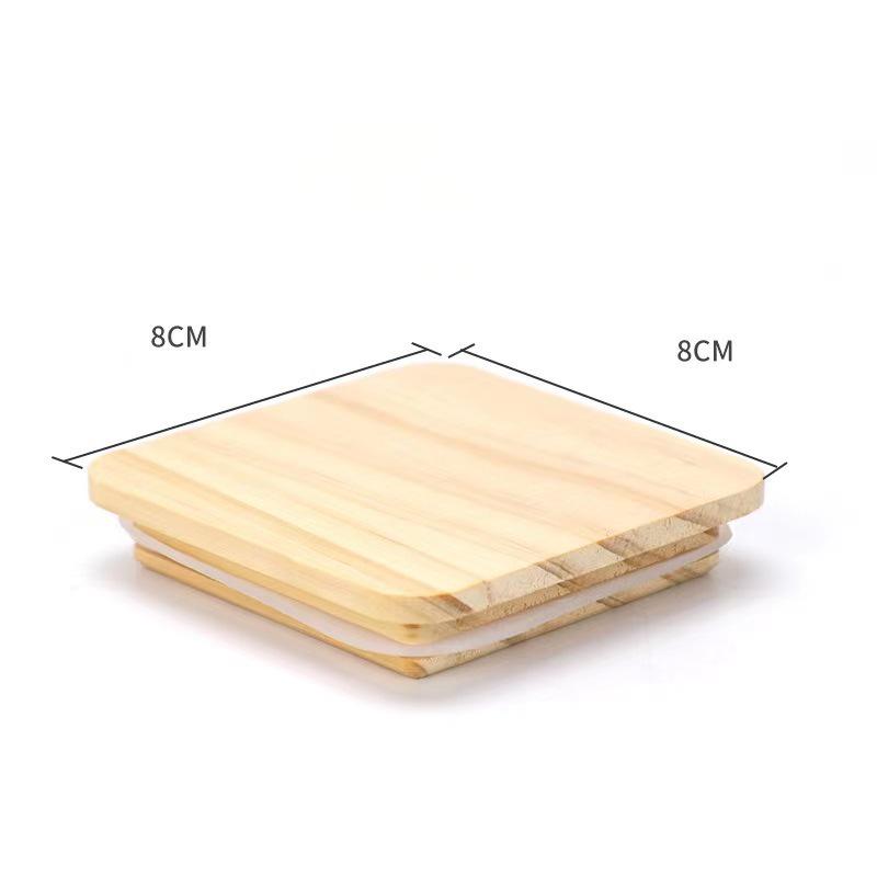 Solid Wood Mug Lids - Thickened Wooden Sealing Tops for Cups