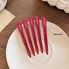 Festive Red Star Hair Clip – Lucky Five-Pointed BB Clip for Bangs and Wispy Hair