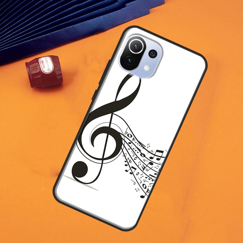 Music Notes Case For POCO F5 X3 X5 Pro F3 F4 X4 GT M5s C40 Cover For Xiaomi 13 11T 12T Pro 12 Lite 12X