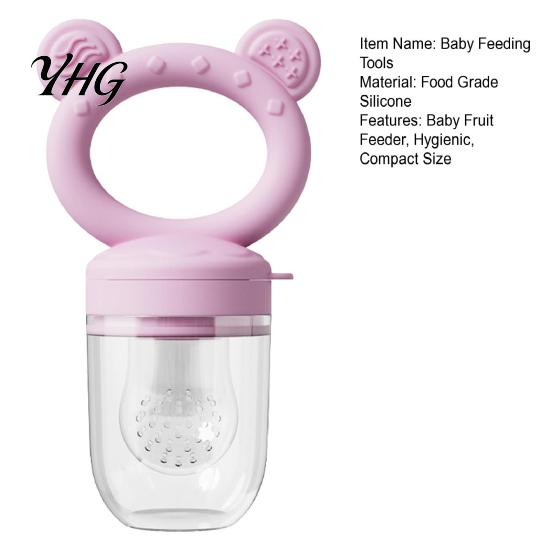 Baby Feeding Training Tool Silicone Fruit Feeder/Mold, Food Teething Relief Pacifier, Easy Led Weaning Supplies to Hold Safe Chewer for Infants Travel