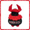 Roblox Forsaken Guest 666 Plush Toy Black Red Horned Soft Stuffed Game Character Doll Collectible Gift For Roblox Fans
