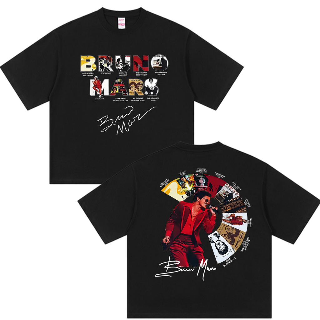 Bruno Mars The RoUnisextic Tour 2026 Fans Graphic T Shirts Unisexs Hip Hop Limited Fashion Cotton Short Sleeve Tshirt Y2k Streetwear