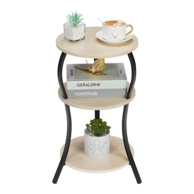 ZEXVIDA Round Retro Side Coffee Bedside Living Room Side Sofa Side Folding Side 30cm Wide X 30cm Deep X 55cm High Table, Table, Table, Table, Table,