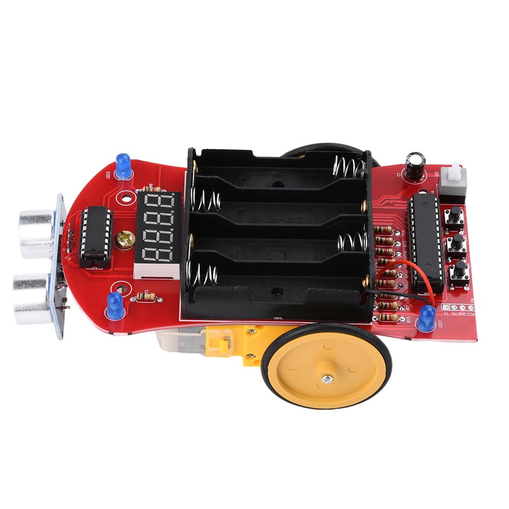 Ultraschall-Entfernungsmessung, Hindernisvermeidung, Auto-DIY-Schweißset, Mikrocontroller, intelligente Auto-Programmierung, elektronisches DIY-Kit