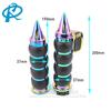 Chrome Zinc Alloy Motorcycle Handlebar Grips Harley Touring Custom Bike - 22mm 25mm Colorful Retro Style