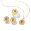 Zircon Set, Versatile Fashion Necklace Earring Set, Flower Set Jewelry.
