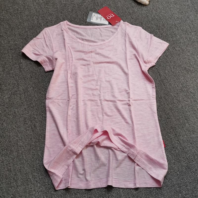 

Женская модальная эластичная футболка с коротким рукавом большого размера однотонная Powder All yards