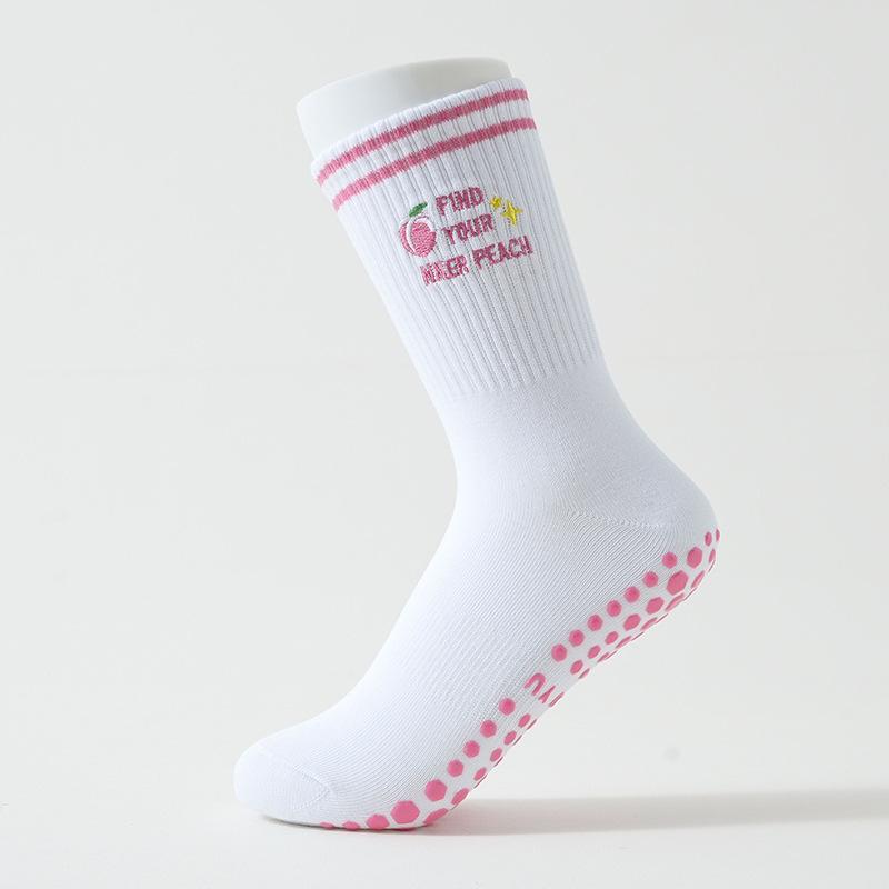 Women's Mid-calf Socks, Professional Anti-slip Dispensing Yoga Socks, Indoor Fitness Training Pilates, Floor Dance Socks